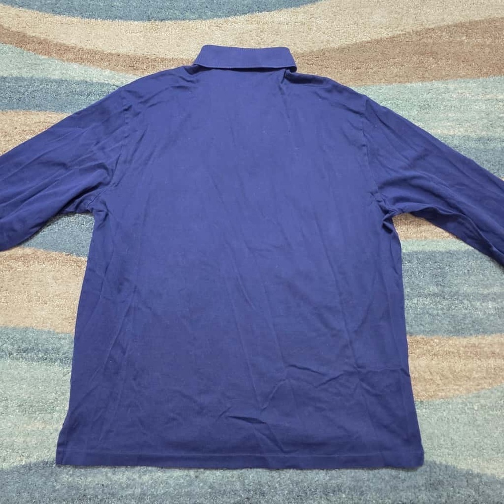 Polo Golf Ralph Lauren Vintage Polo Long Sleeve Navy Old Money Men's size XL - Picture 3 of 8